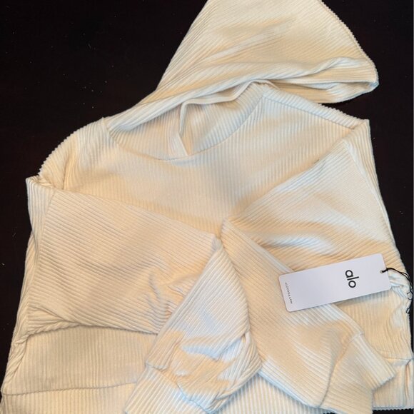 Alo Muse Hoodie Ivory Medium - Picture 2 of 3